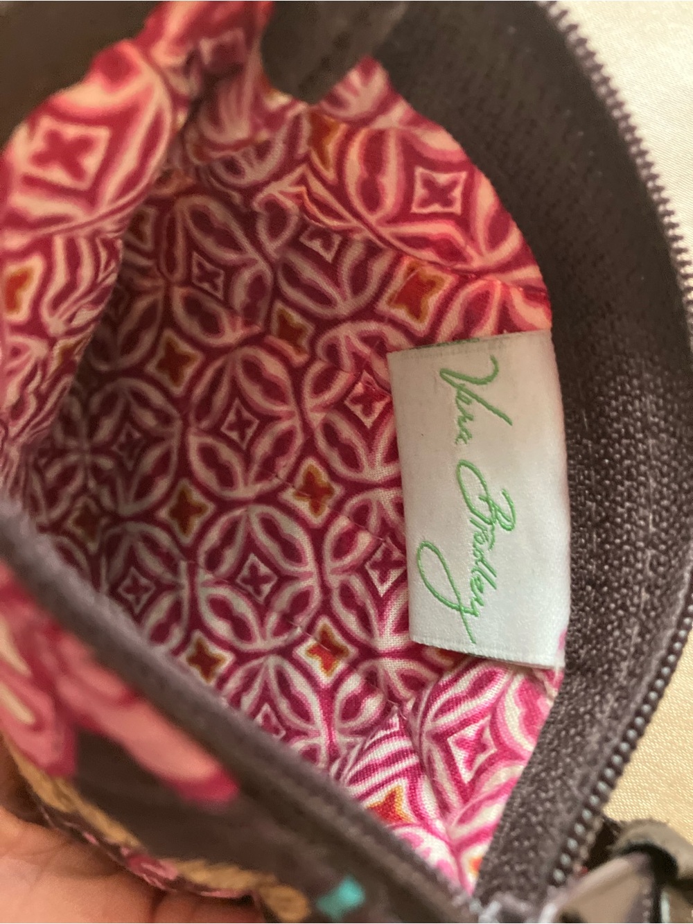Vera Bradley Mod Floral Pink 2007 Zipper Coin Wallet - Picture 3 of 4